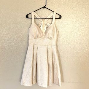 a. drea Strappy Shimmer Skater A-line Mini Dress M